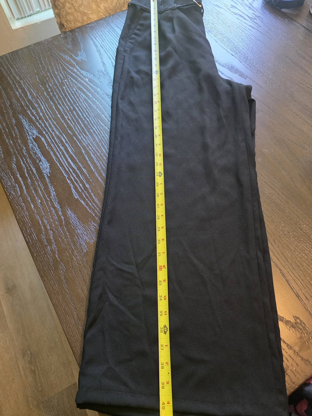 Express High Rise Wide Leg Belted Pants - Picture 6 of 7